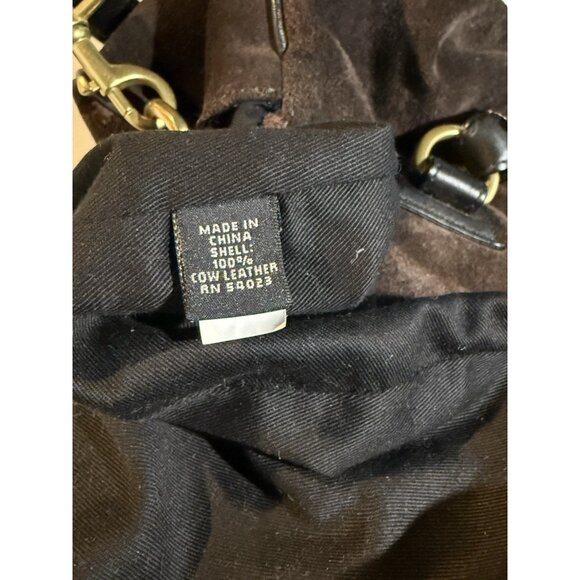 Banana Republic Brown Suede Leather Hobo Bag Shoulder Satchel Boho Heavy $260 - Picture 3 of 11